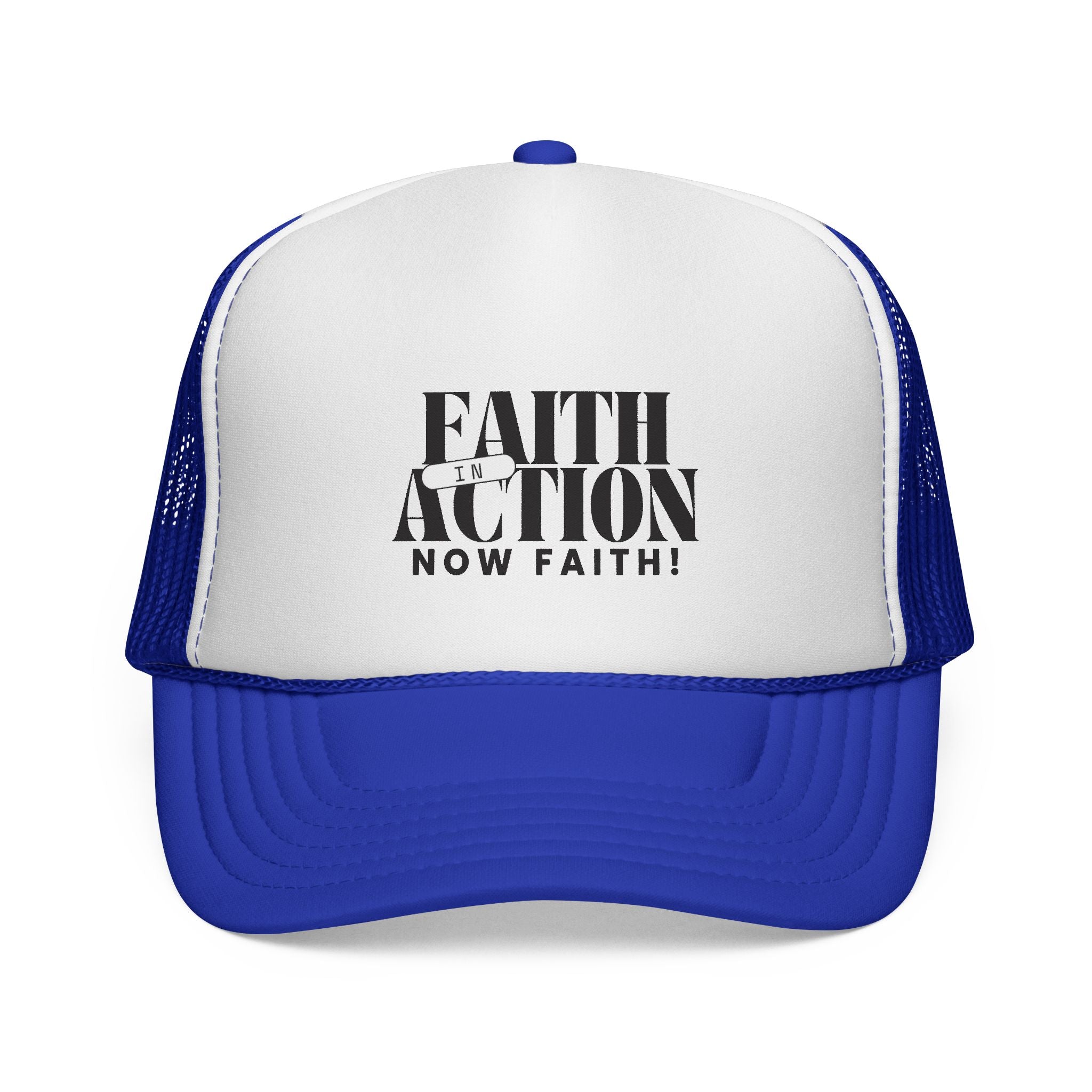 Now Faith Trucker Hat — Christian Mesh Cap (Hebrews 11 Inspired)