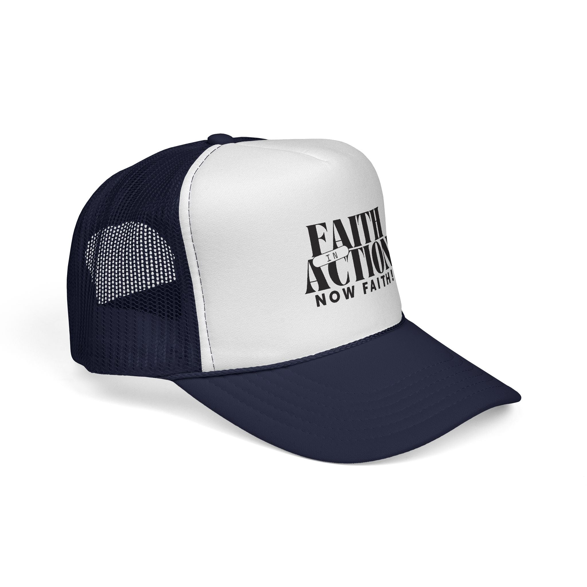 Now Faith Trucker Hat — Christian Mesh Cap (Hebrews 11 Inspired)
